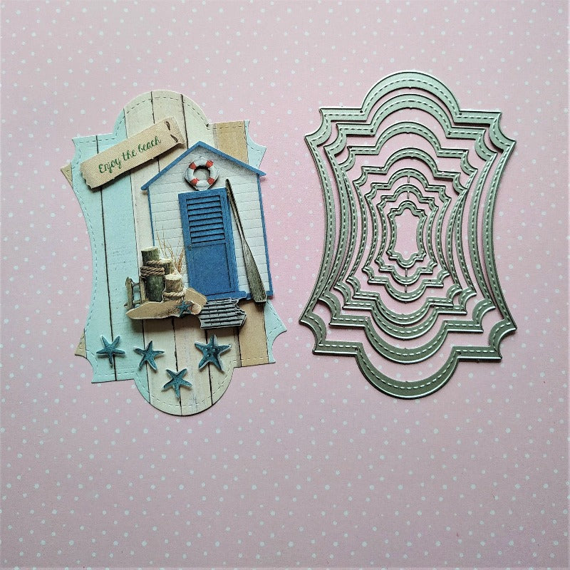 Inloveartshop Stitched Ornament Nesting Stackables Cutting Dies