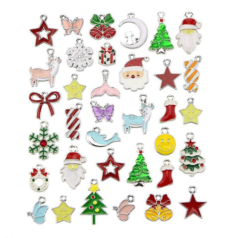 Beautiful Christmas Theme Drip Alloy Pendant Decorations