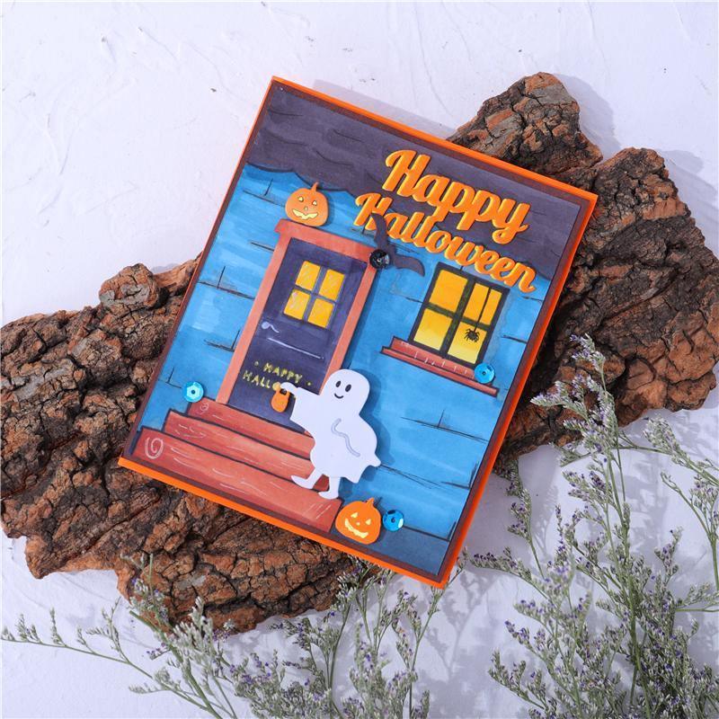 Halloween Ghost Knocking the Door Dies - Inlovearts