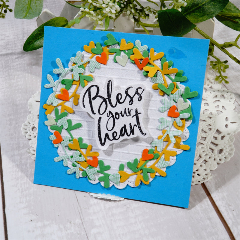 Inlovearts 2pcs Little Heart Border Cutting Dies