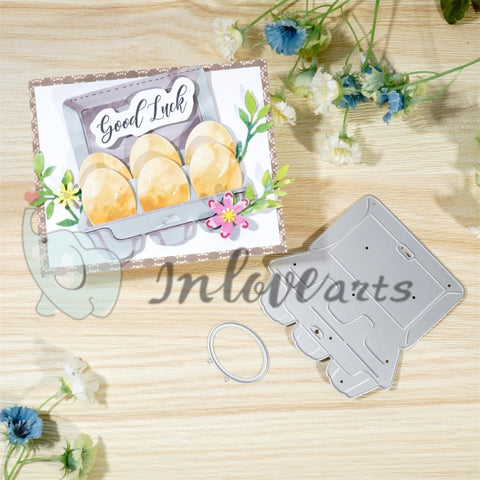 Inlovearts A Carton of Eggs Cutting Dies