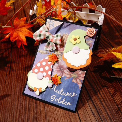 Inlovearts Autumn Cute Gnome Cutting Dies
