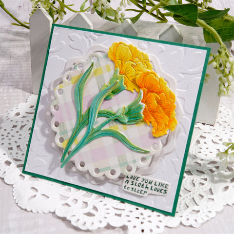 Inlovearts Blooming Carnation Cutting Dies