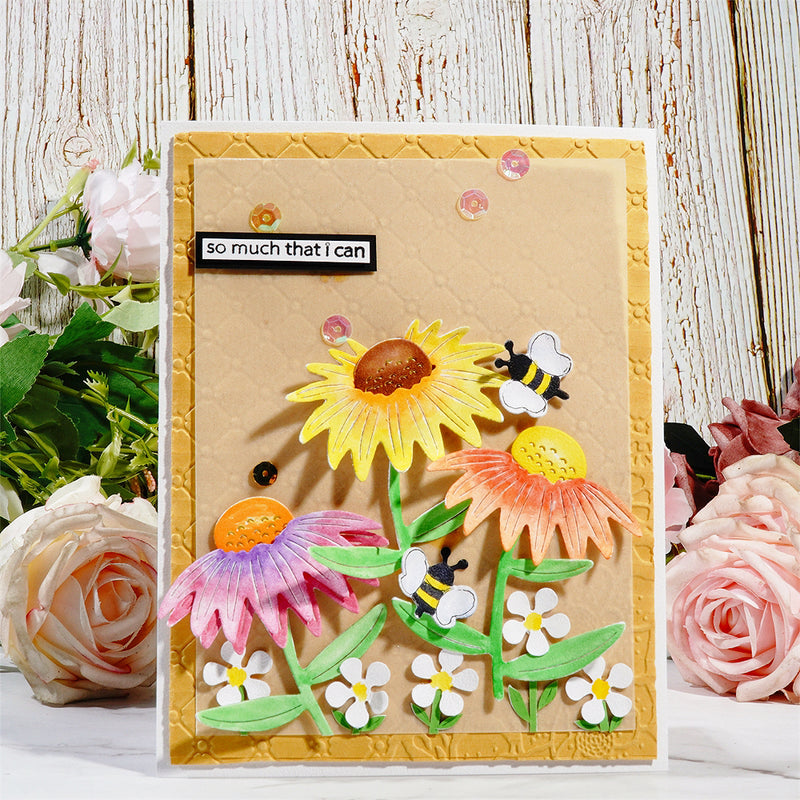Inlovearts Blooming Sunflower Cutting Dies
