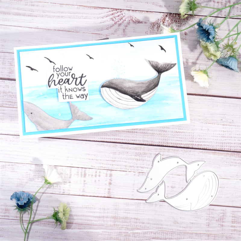 Inlovearts Blue Whale Cutting Dies