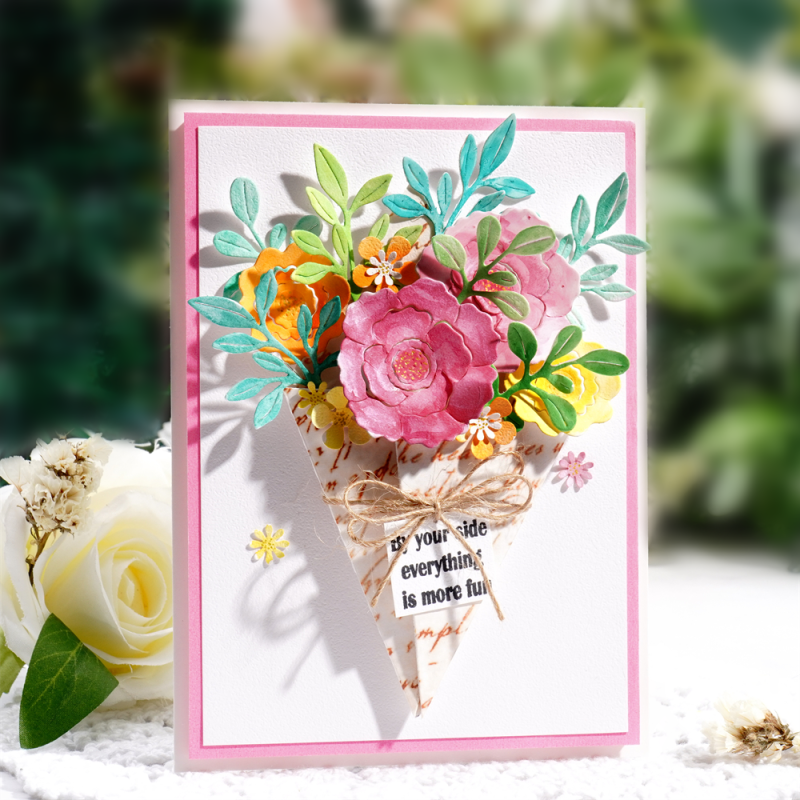 Inlovearts Bouquet of Flowers Cutting Dies