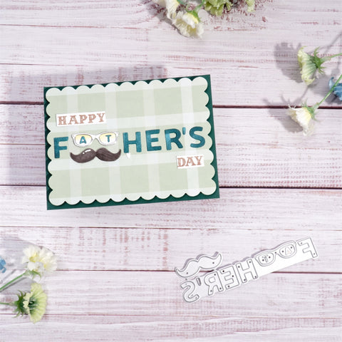 Inlovearts Decorated "Father's" Word Cutting Dies