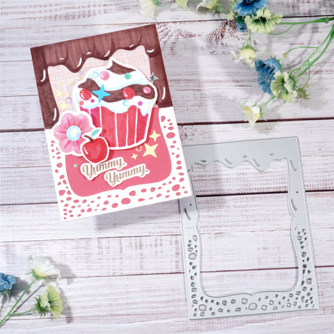 Inlovearts Delicious Cream Frame Cutting Dies
