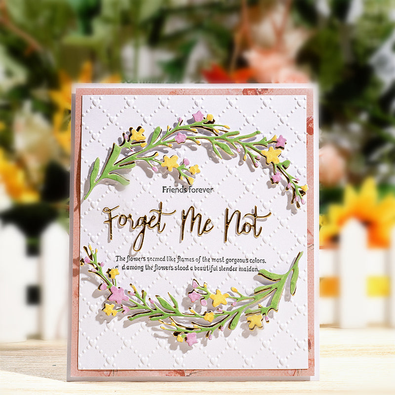 Inlovearts Flower & Leaf Border Cutting Dies