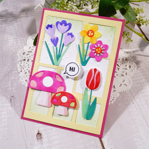 Inlovearts Flowers and Mushroom Cutting Dies