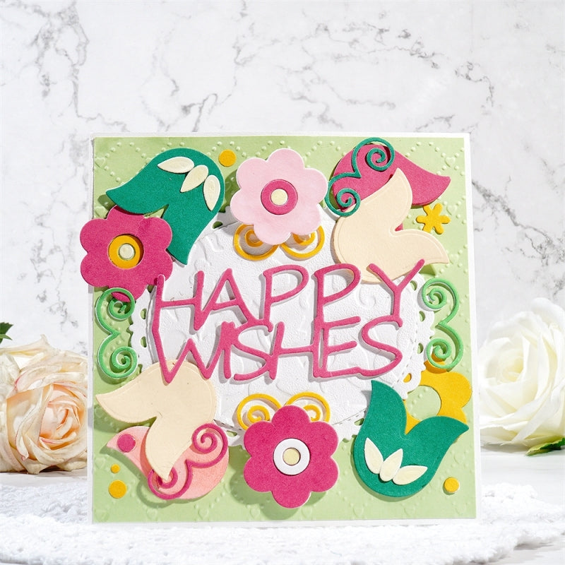 Inlovearts HAPPY WISHES Cutting Dies