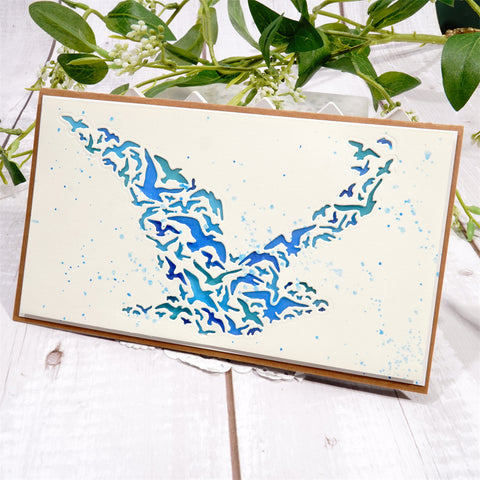 Inlovearts Hollow Flying Seagull Metal Cutting Dies