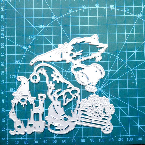 Inlovearts Horticultural Gnome Metal Cutting Dies