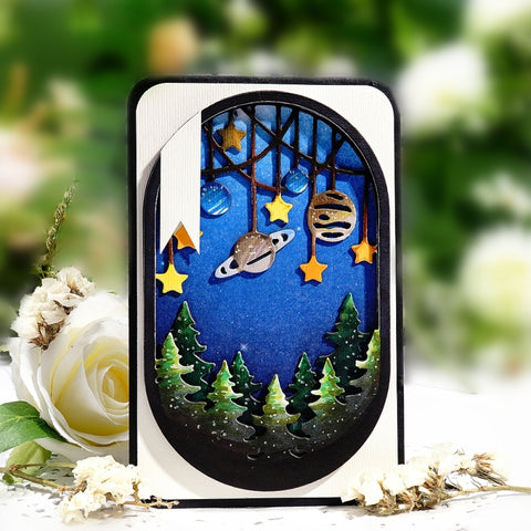 Inlovearts Layered Forest & Universe Metal Cutting Dies