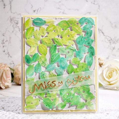 Inlovearts Leaves & Petals Background Board Dies