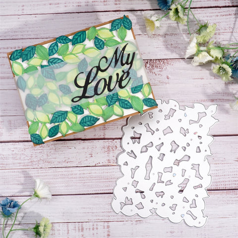 Inlovearts Leaves & Petals Background Board Dies