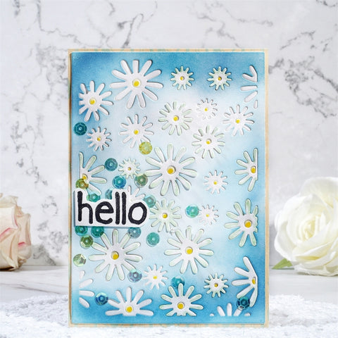 Inlovearts Little Daisies Background Board Cutting Dies