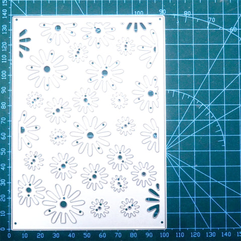 Inlovearts Little Daisies Background Board Cutting Dies