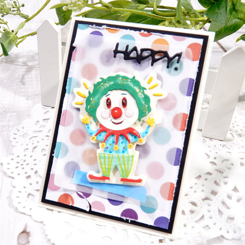 Inlovearts Lovely Clown Metal Cutting Dies