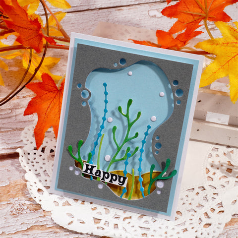 Inlovearts Marine Life Background Board Set Cutting Dies