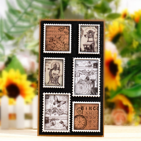 Inlovearts Vintage Stamp Border Metal Cutting Dies