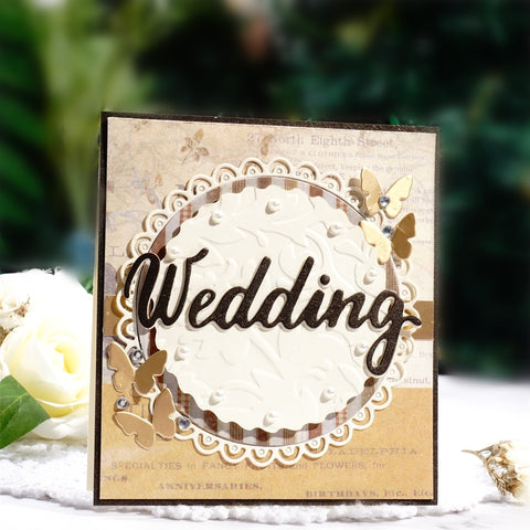 Inlovearts "Wedding" Word Metal Cutting Dies