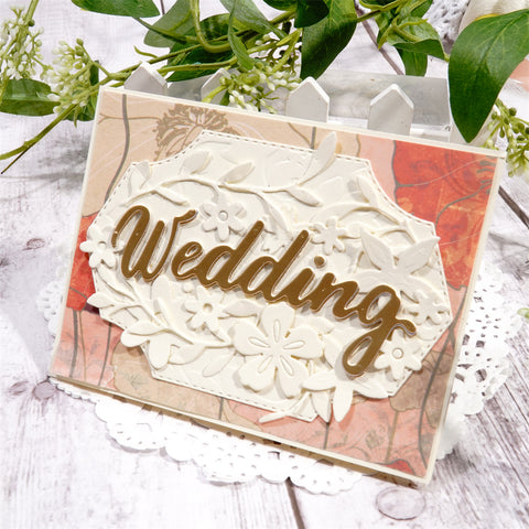 Inlovearts "Wedding" Word Metal Cutting Dies