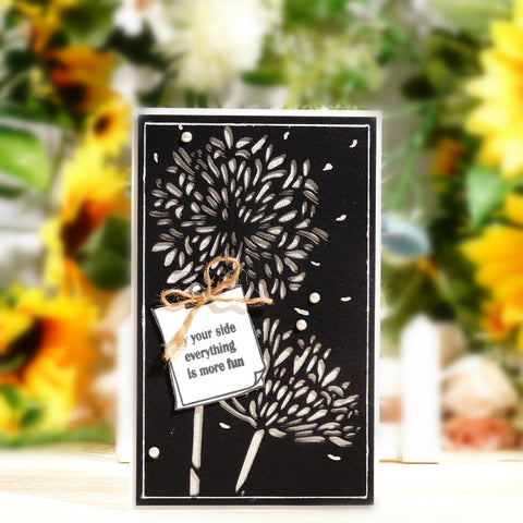 Inloveartshop Blooming Dandelion Background Board Cutting Dies