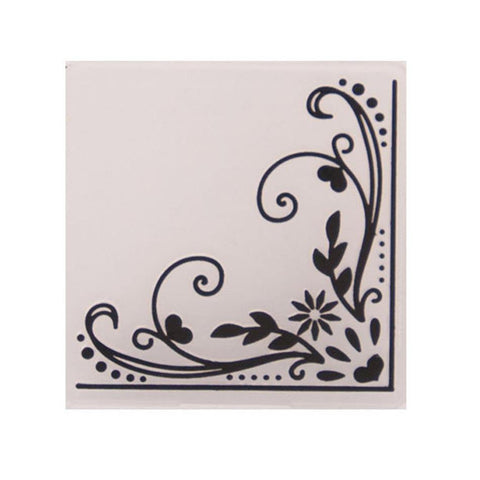 Floral Corner Decorative Pattern Plastic Embossing Folder