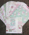 6 Inch Bronte Charm Flower Theme Background Pattern Paper<24 PCS> - Inlovearts
