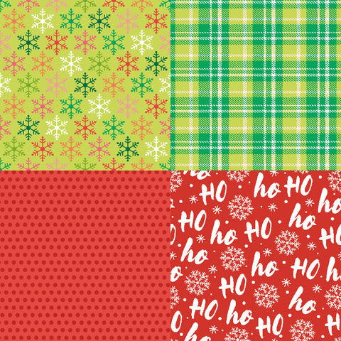 Inlovearts 24PCS  6" Colorful Christmas DIY Scrapbook & Cardstock Paper