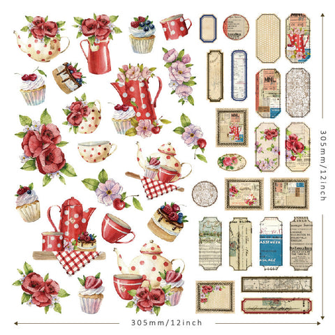 Leisurely Afternoon Tea Stickers (51pcs)