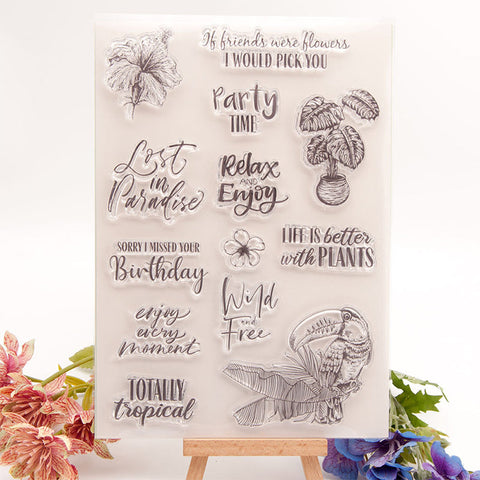 Inlovearts Life&Plants Clear Stamps