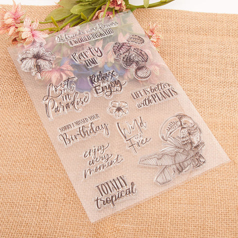 Inlovearts Life&Plants Clear Stamps