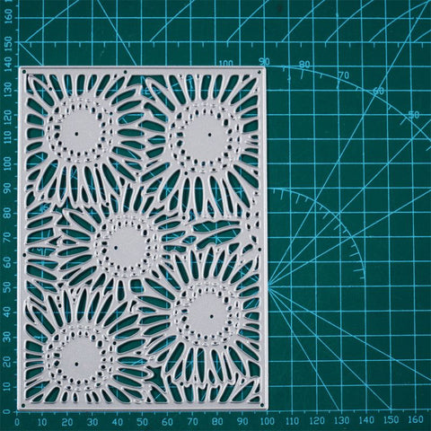 Inlovearts Hollow Flower Background Board Cutting Dies