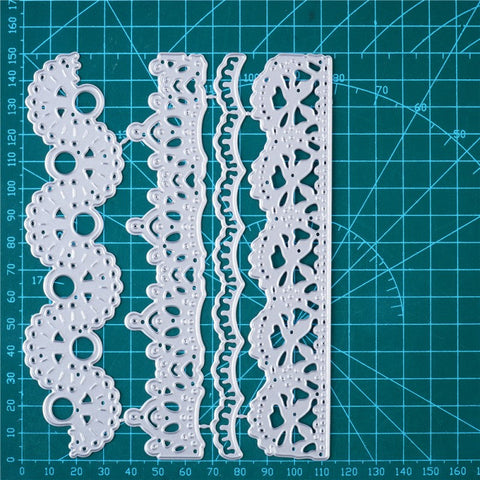 Inlovearts Lace Strips Cutting Dies