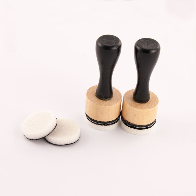 Inlovearts Sponge Dauber with Wooden Handle (2 Pcs)