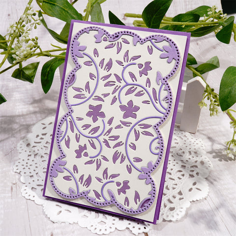 Inlovearts Leaves Curved Border Cutting Dies