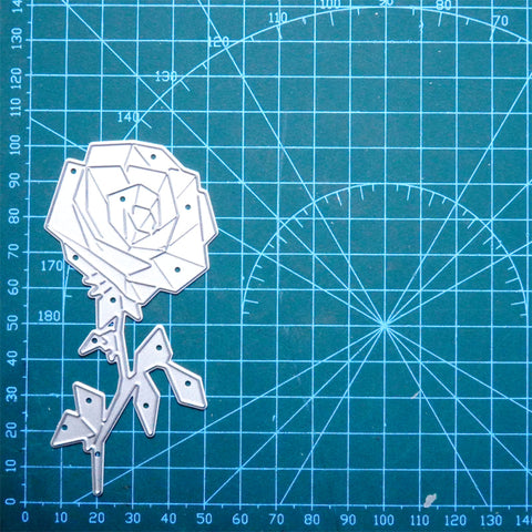 Inlovearts Blooming Rose Metal Cutting Dies