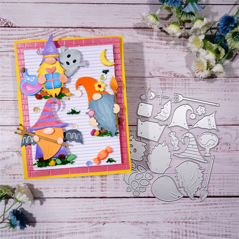 Inlovearts Lovely Gnomes in Halloween Costume Cutting Dies