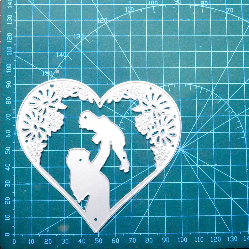 Inlovearts Mom & Baby Love Border Cutting Dies