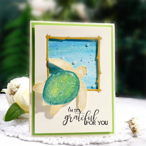 Inlovearts Sea Turtle Cutting Dies