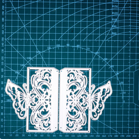Inlovearts Foldable Butterfly Border Cutting Dies