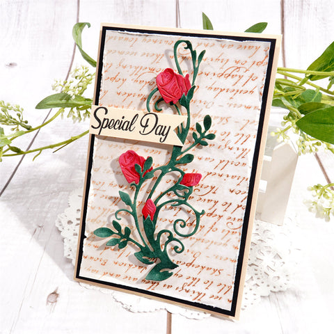 Inlovearts Thorny Rose Cutting Dies