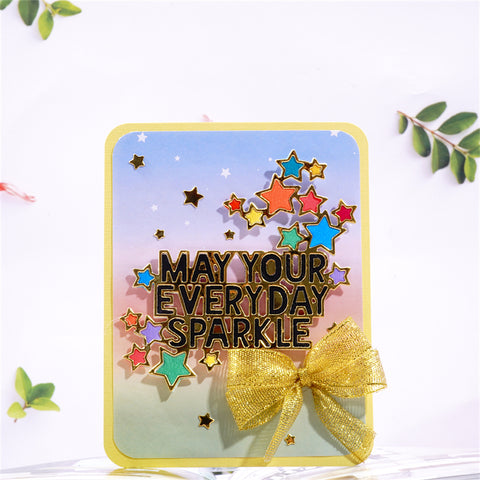 Inlovearts "May Your Everyday Sparkle" Word Cutting Dies