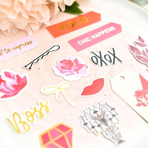 Hand-made Scrapbook Hot Stamping Decorative Stickers