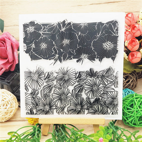 Inlovearts Flower Theme Clear Stamps