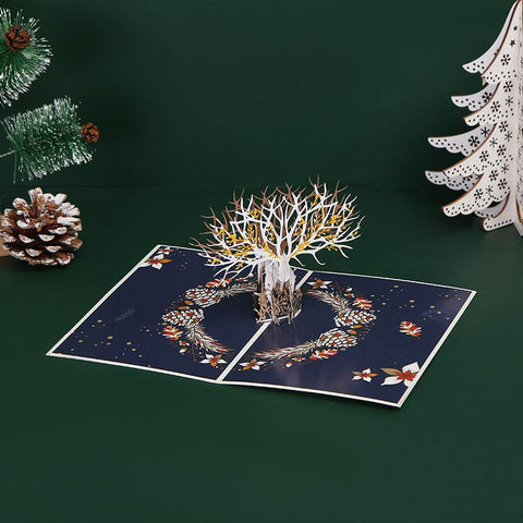 Inloveartshop Christmas Elk 3D Greeting Card