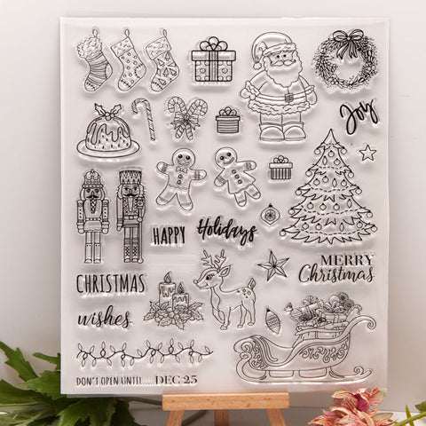 Inlovearts Christmas Theme Clear Stamps