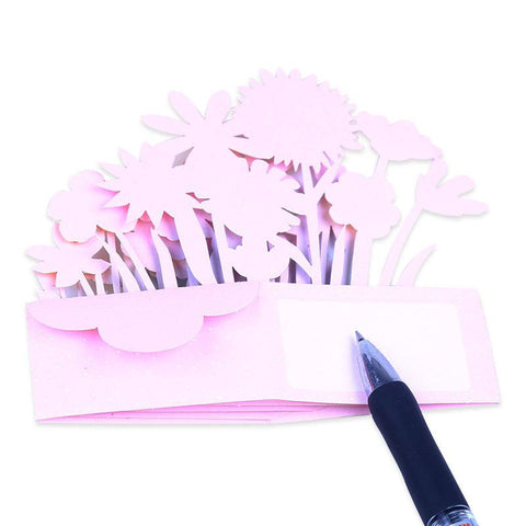 3D Pop Up Sunflower Basket For Greeting Card